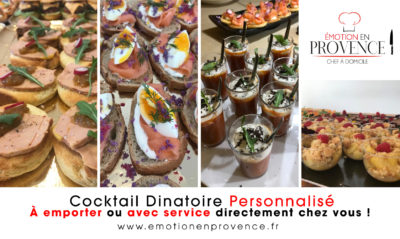 Cocktail dinatoire à domicile proche Cavaillon