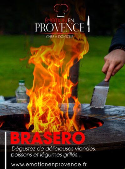 Location Brasero avec notre Chef à Domicile en Provence